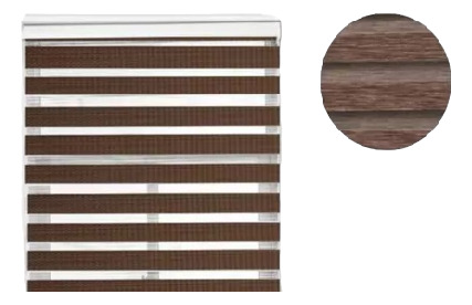 Cortina Persianas Rollar Blinds Diseño Zebra Marron 150x200