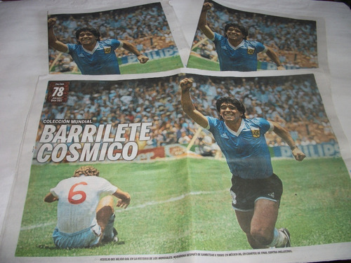 Poster De Maradona Festejo Del Gol - *barrilete Cosmico*