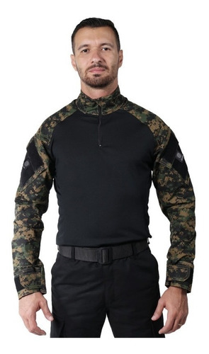 Combat Shirt Camuflado Marpat Bélica Airsoft Steel