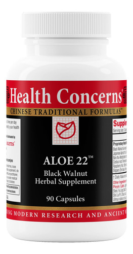 Health Concerns - Aloe 22 - Soporte Digestivo - 90 Cápsulas