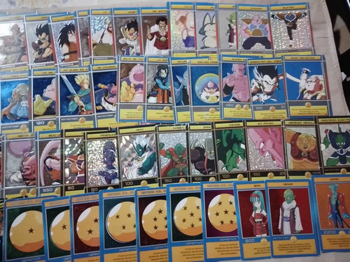 60 Cartas Holograficas Sin Repetir De Dragon Ball Z Cromeros Dragon Ball Z Español (Usado)