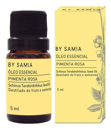 Óleo Essencial De Pimenta Rosa By Samia - 5ml