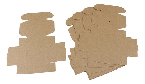 10 Piezas Cajas De Papel Artesanía Ideal Para Envoltura De