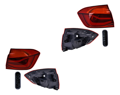 Set Calaveras Ext C/leds Depo Bmw 320i 16/18
