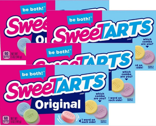 4x Sweetarts Candy Original Dulces En Diferentes  Sabores 