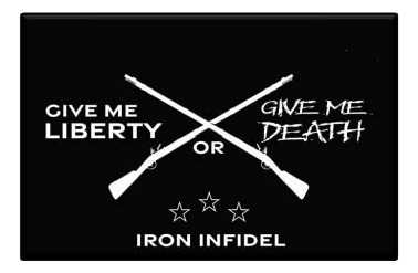 Parche Táctico Iron Infidel  Give Me Liberty Or Give Me 
