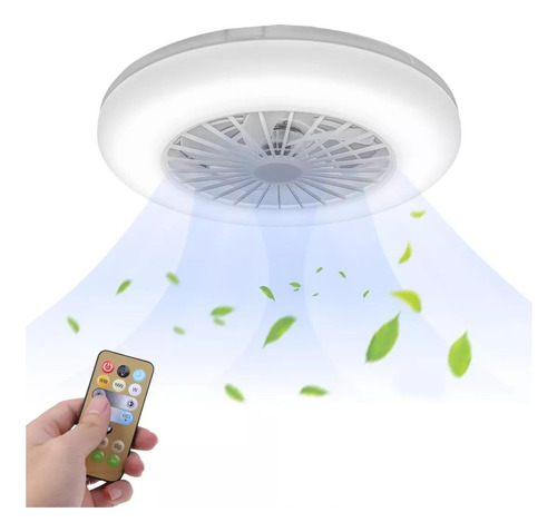 Lampara Ventilador Ourlife Foco Lampara De Techo 30w Luz Led