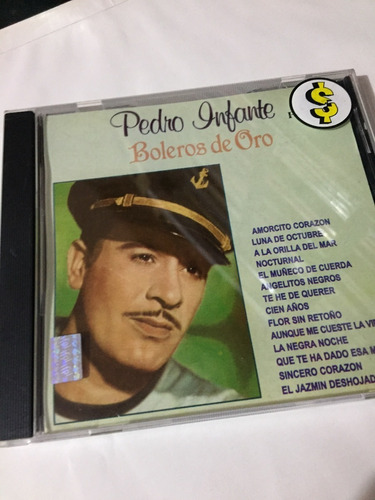 Pedro Infante - Boleros De Oro - Cd- Disco