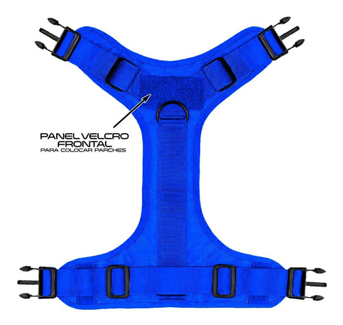 Imagen 9 de 10 de Pechera Táctica Perro + Collar + Paseador + Parche /talla Xl