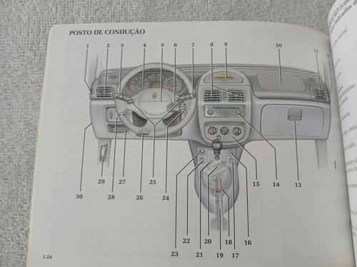 Manual Do Proprietário Do Renault Clio - Edição: Set/2000 (Usado)