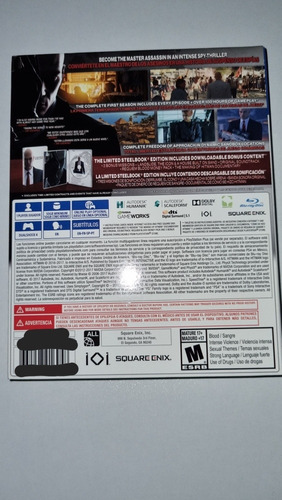 Hitman Steelbook Limitado Ps4 (Usado)