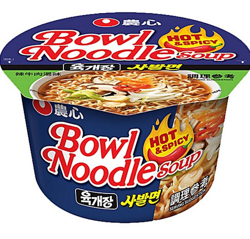 Lamen Yuguejang Bowl Noodle Soup Nongshim Hot & Spicy 100g