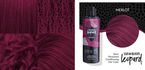 Tinte Strawberry Leopard Merlot Fuschia Semi Permanen 236ml.