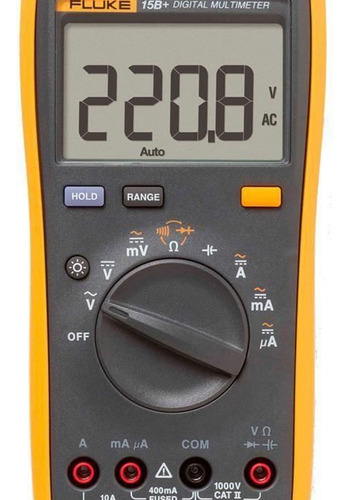 Multímetro digital portátil Fluke Cat Ii 1000 V 15b+