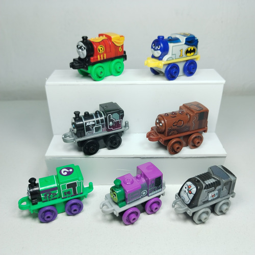 7 Thomas And Friends Plástico Minis Fisher Price Dc Comics (Usado)
