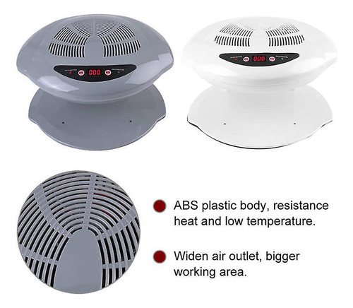 Secador De Esmalte De Uñas Caliente Y Frío De 400 W, Ventila