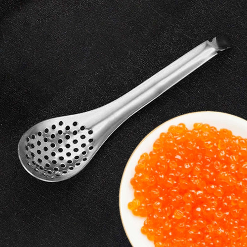 Nuevo Cucharas Ranuradas, Cuchara De Caviar De Cocina