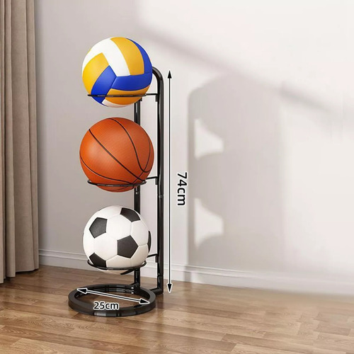 Rack De Bola Esportes Organizador De Futebol Aço Carbono