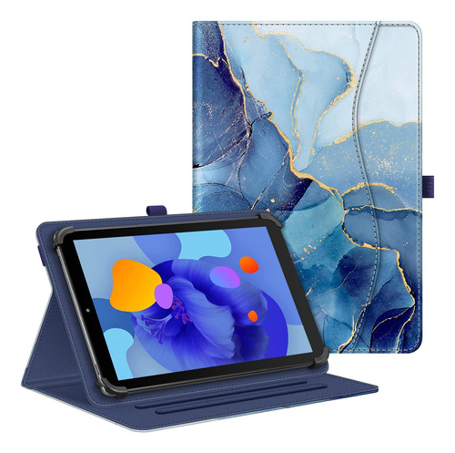 Fintie Funda Universal Tablet De 9 10 10.1 PuLG Marmol Azul