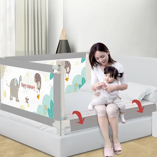 Haimo 1.8m Barandilla De Seguridad Contra Caídas Para Niños Fácil De Montar Y Desmontar Adecuada Para Camas Dobles, De Matrimonio, De Matrimonio, De Matrimonio Y Colchones Individuales