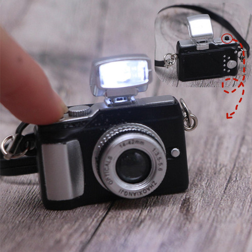 Cámara Antigua Cámara Slr En Miniatura Para Casa De Muñecas