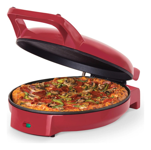 Dash 12 Pizza Griddle Red Pizza Maker With Dual Cooking