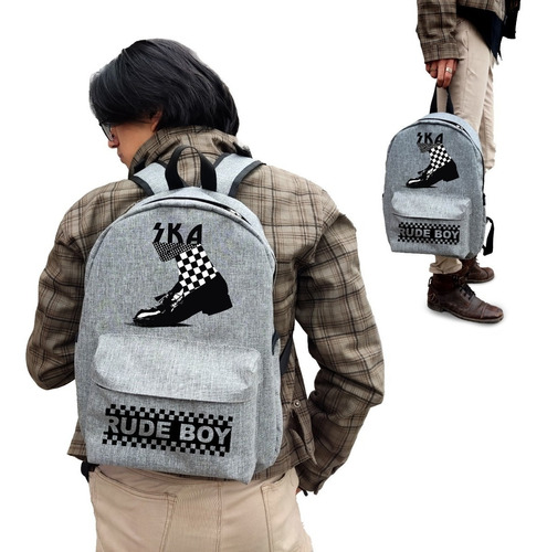 Mochila Gris De Heavy Metal Van Halen Genuino