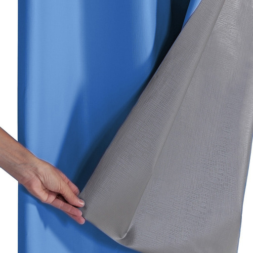 Cortina Corta Luz Blecaute Blackout 2,20 X 1,30 - Eddi Casa Cor Azul