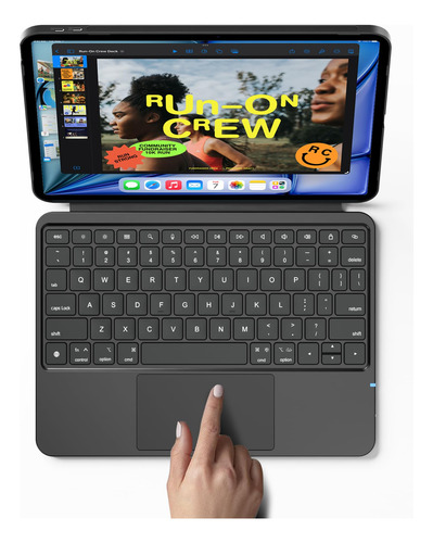 Funda De Teclado Para Ipad 11ª 2025 A16 Y 10ª 2022 Rgb Color