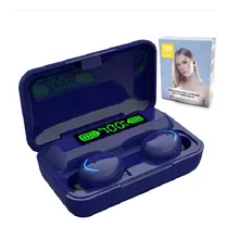 Comprar Los auriculares Bluetooth F9-5 cargan y sirven para teléfonos celulares de color azul marino