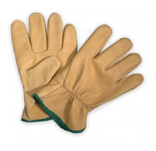 Imagen 4 de 9 de 24 Pares Guantes Cuero Vaqueta 1/2 Medio Paseo Amarillo Prof