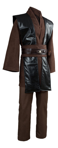 Disfraz De Cosplay De Anakin Skywalker, Marrón, Sin Reloj
