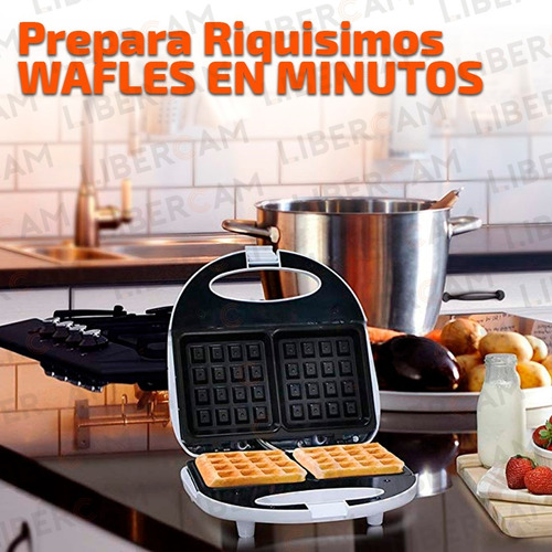 Waflera Electrica Antiadherente Wafles Teflon