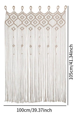 Cortina De Macramé, Cortina Para Ventana, Tipo A