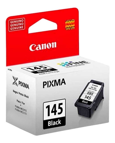Tinta Canon Pg-145, Negro 8ml Pixma Mg 4110/3110/2110/2110