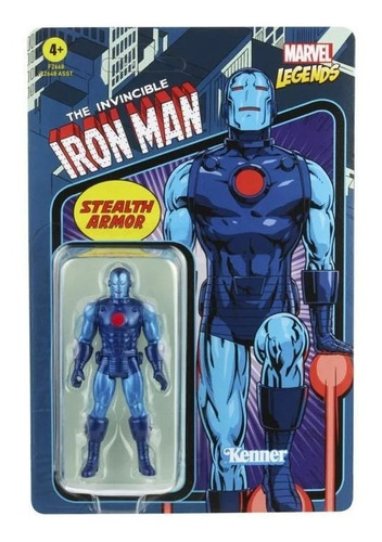  Figura Iron Man Stealth Armor Marvel Legends Retro 3,75
