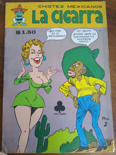 La Cigarra No.2 Chistes Mexicanos Comic Ediciones Trébol