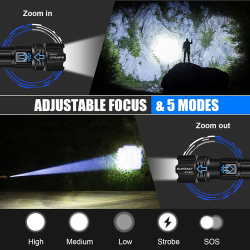 Linternas Led Ip67 1000lm - Luz Flash Súper Brillante