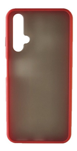 Carcasa Para Huawei Nova 5t - Bumper Marca Cofolk Color Rojo Jelly Candy