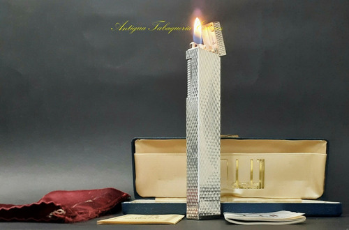 Encendedor Dunhill Tallboy Rollagas - Hecho En Suiza En 1972 (Usado)