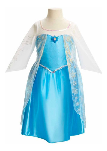 Frozen Disfraz De Elsa  Deluxe Original Talla 4/6x Usa