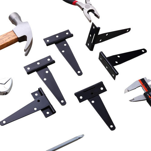 18 Pcs 4 Inch T-strap Hinges Rustic Gate Strap Hinge Rustpro