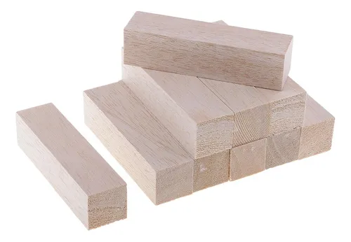 Bloque De Madera De Modelado 10 Piezas 120 Mm