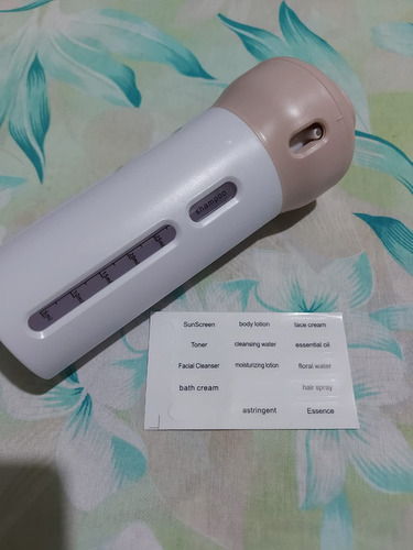 Dispenser 4x1 Pote Viagem Mala Shampoo Liquido Sabonete Rosa