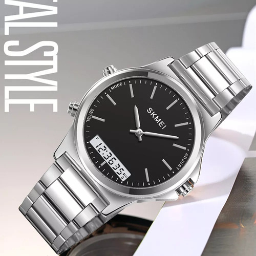 Reloj Hombre Skmei 2120 Elegante Impermeable Analogodigital