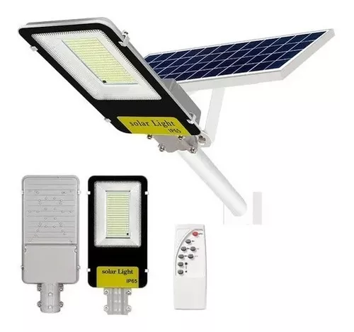 Foco Exterior Luz Led Panel Solar Sensor Movimiento Lampara — Una Ganga