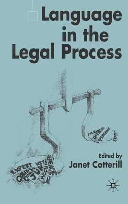 Libro Language In The Legal Process - J. Cotterill