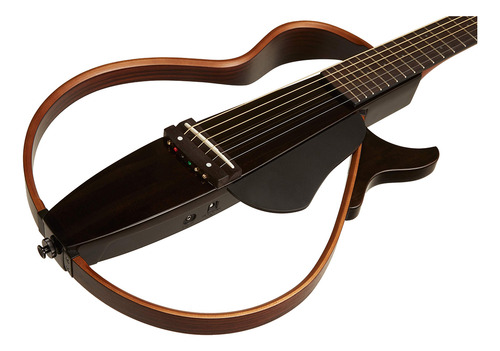 Violão Silent Cordas Em Aço Slg200s Tbl Preto Com Bag Yamaha