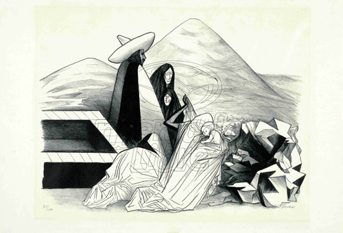 Lienzo Canvas Arte Paisaje México José Clemente Orozco 50x74 | Envío gratis Lienzo Canvas Arte Paisaje México José Clemente Orozco 50x74 | Envío gratis