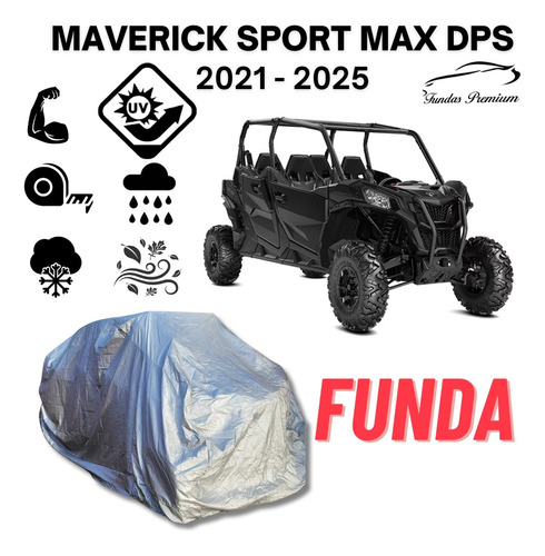 Funda Rzr Afelpada Can-am Maverick Sport Max Dps 2021-2025